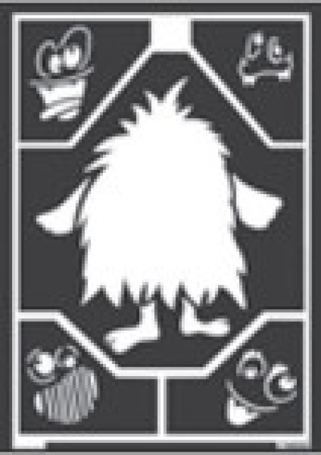 Home Design Window Style Schablone Kleines Monster