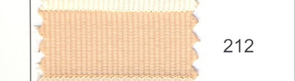 Ripsband 3 mm breit pro Meter beige