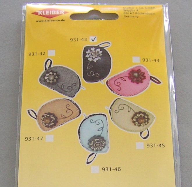 Kleiber Filz-Accessoiretäschchen anthrazit-grau