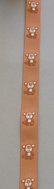 PES-Band 12 mm breit pro Meter Affe braun