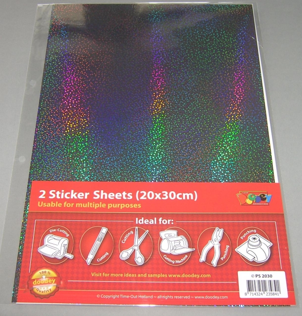 Stickersheet 20 x 30 cm Farbe smoke hologramm