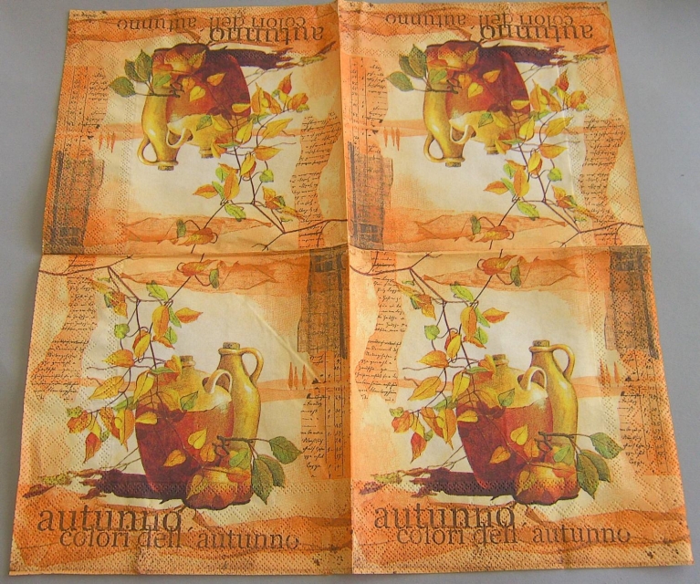 Ambiente Lunch Serviette 33 x 33 cm pro Stück Autumno
