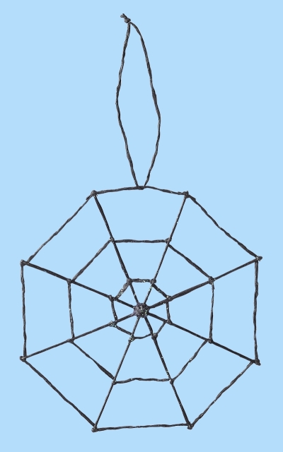 Hobbyfun Spinnennetz schwarz 15 cm