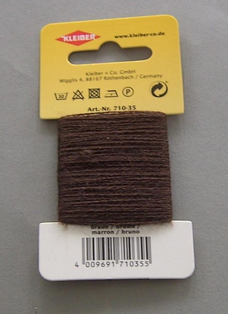 Kleiber Stopfgarn Wolle Polyacryl 20 Meter braun