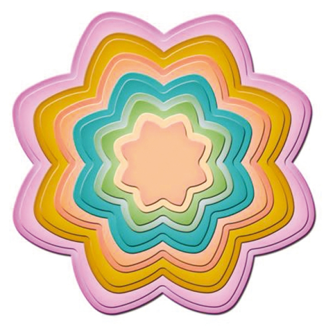 Spellbinder Metallschablone Nestabilities Dahlia