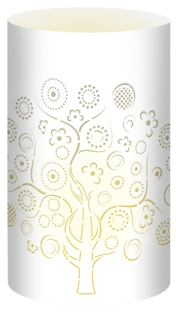 URSUS Silhouetten Tischlichter Filigrano Baum Weiss