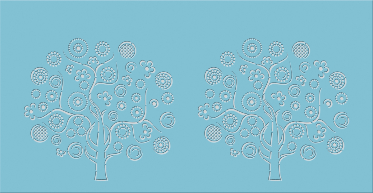 URSUS Silhouetten Tischlichter Filigrano Baum Petrol