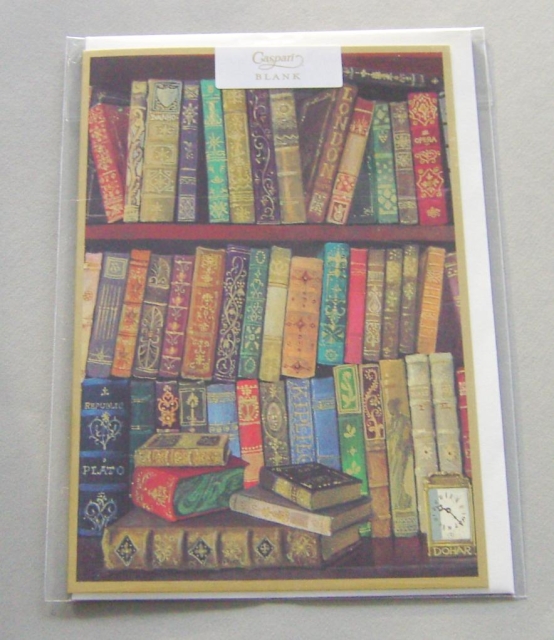 Caspari Karte mit Umschlag Books