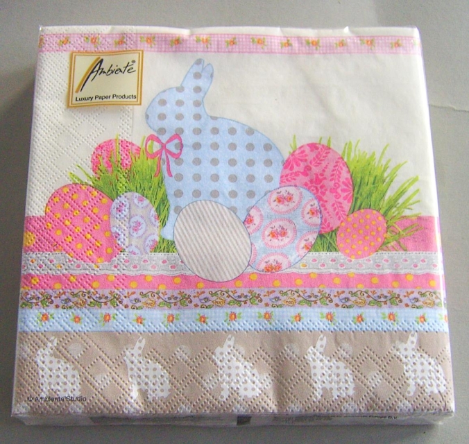 Ambiente Lunch Serviette A Touch of Easter Cream pro Stück