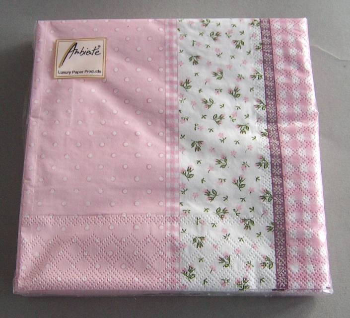 Ambiente Lunch Serviette Lilly Pink pro Stück