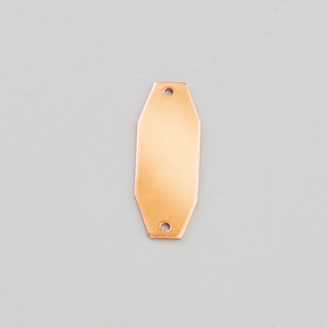 Efcolor Hänger 8-eck 2-Loch 30 x 12 mm