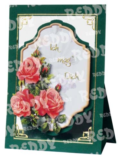 Reddy Cards Bastelset Blumen-Aufstellkarten Set 1