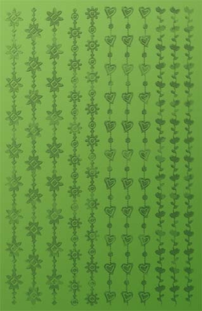 Reddy Cards Mini-Stickerbordüren zum Dekorieren von Eier hellgrün metallic