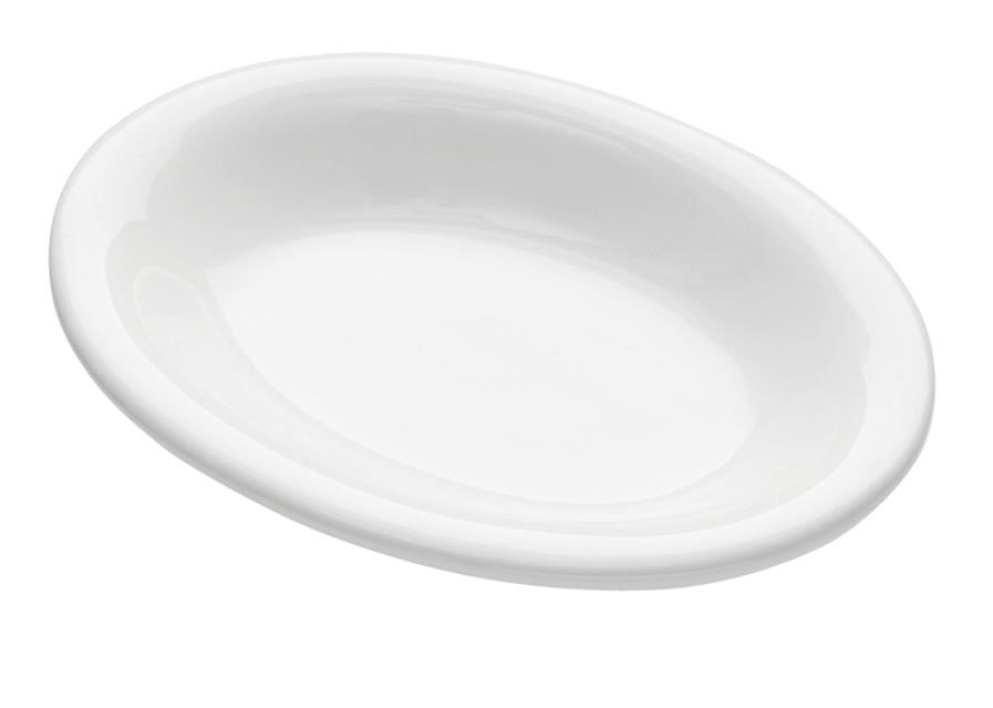 Soapyfun Seifenschale oval 14 x 7,5 x 2 cm weiss glänzend