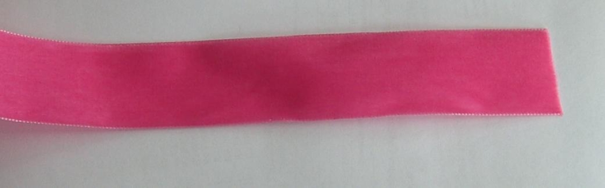 Samtband 36 mm breit pro Meter pink