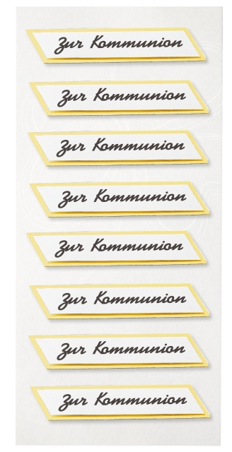 Creapop Sticker Zur Kommunion gold 8 Stück