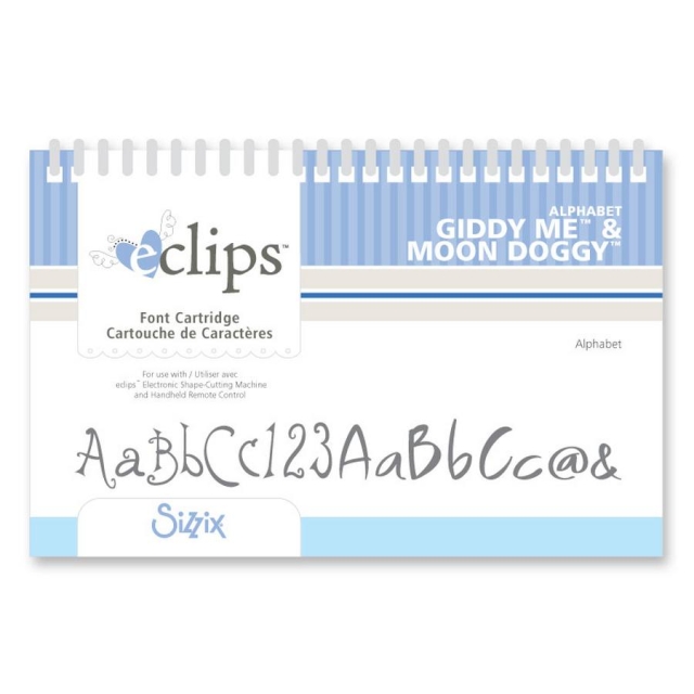 Sizzix Eclips Cartridge Giddy me and Moon Doggy Alphabet
