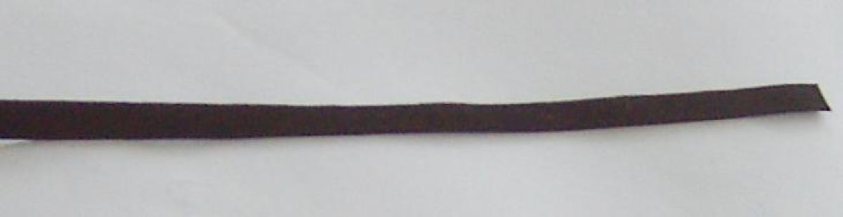 Samtband 9 mm breit pro Meter schwarz