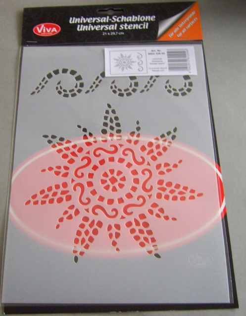 VIVA Decor Universalschablone "Mosaik Sonne"