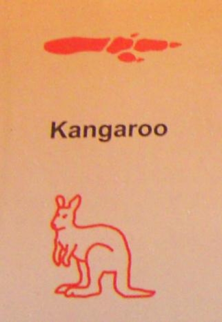 Doppelseitiger Stempel Känguruh purple