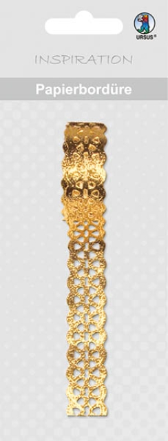 Ursus Papierbordüre gold 15 cm breit