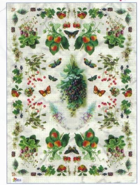 Decoupagepapier 1 Bogen 50 x 70 cm Beeren