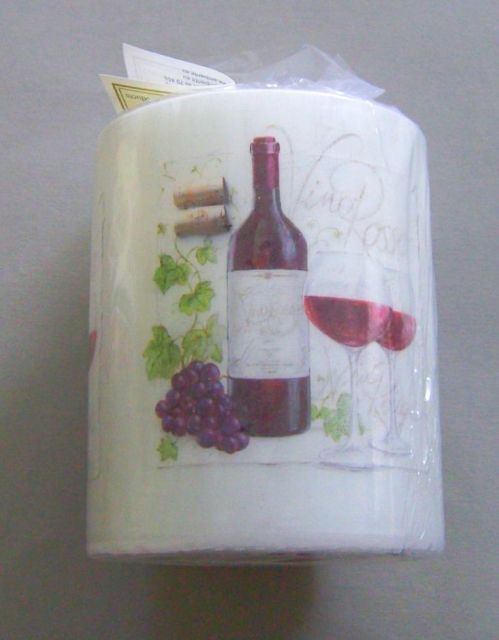 Ambiente Kerze 9,5 x 12 cm Vino Rosso