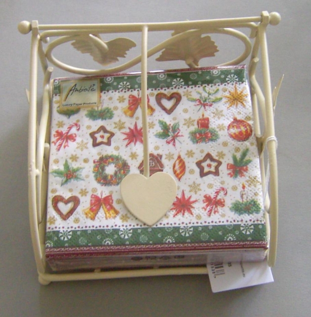 Serviettenhalter für Cocktail Servietten creme