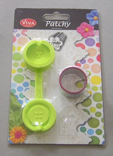 VIVA Decor Patchy Knopf groß mit Ausstanzer