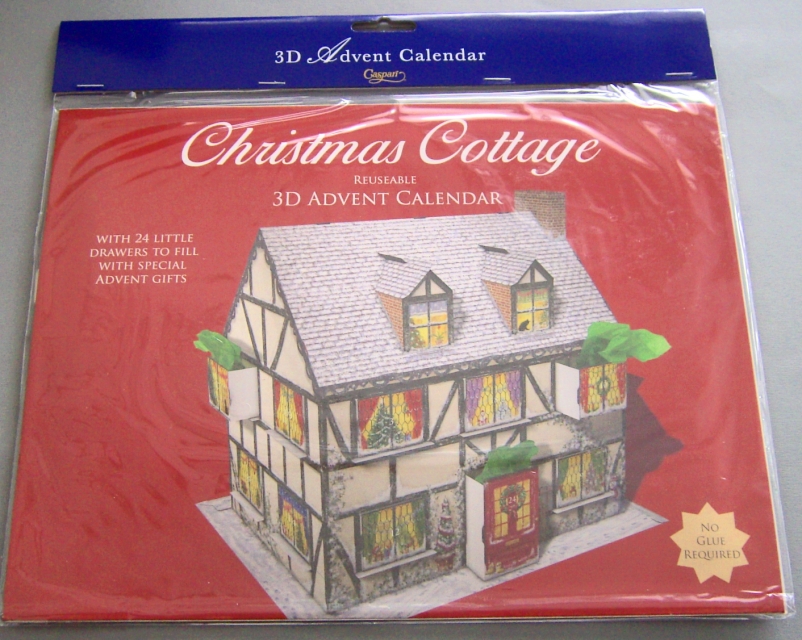 Caspari 3D Adventskalender "Christmas Cottage"
