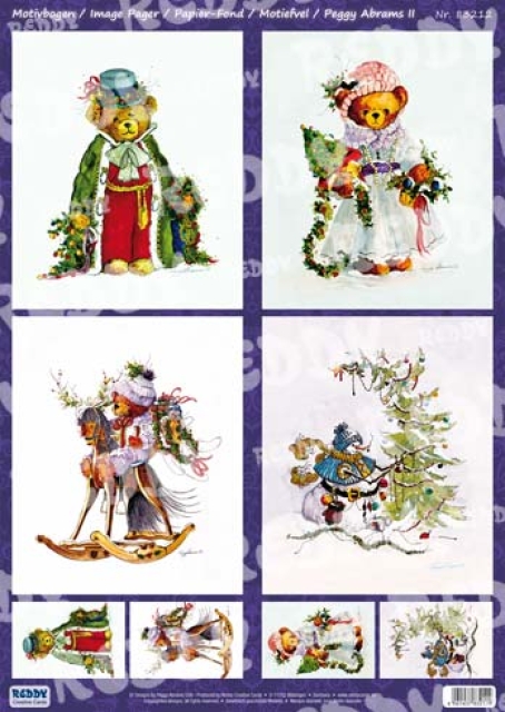 Reddy 3D Stanzbogen-Set Peggy Abrams  Bärchen und Schneemann