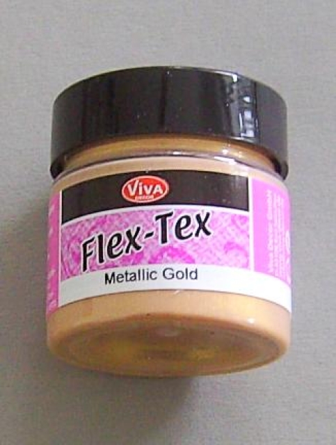 VIVA Decor Textilfarbe Flex-Tex 50 ml metallic gold