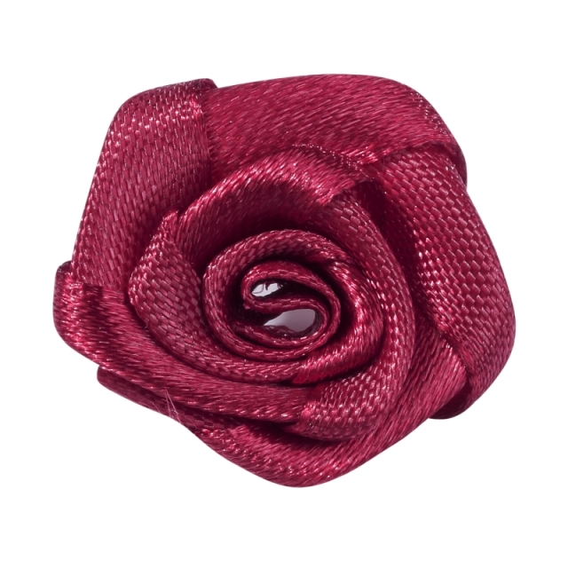 Satin-Rosen bordeaux ca. 2 cm