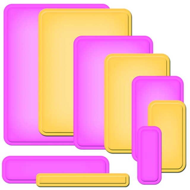 Spellbinder Metallschablone Nestabilities Card Creator A2 Curved Matting Basics B