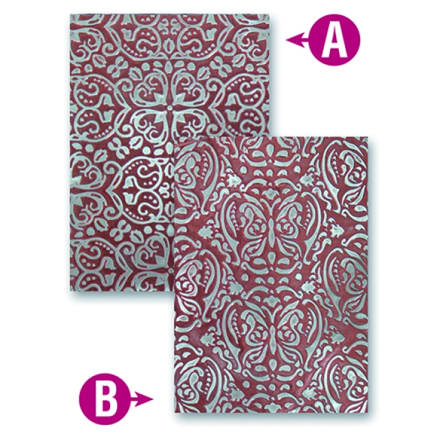 Prägeschablone M-Bossabilities Butterfly Kisses 12,7 x 17,8 cm 2 Designs