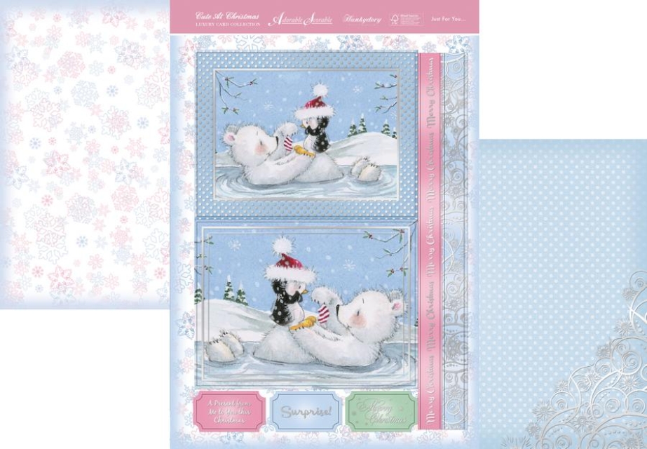 Hunkydory Bastelset Cute At Christmas Card Just For You