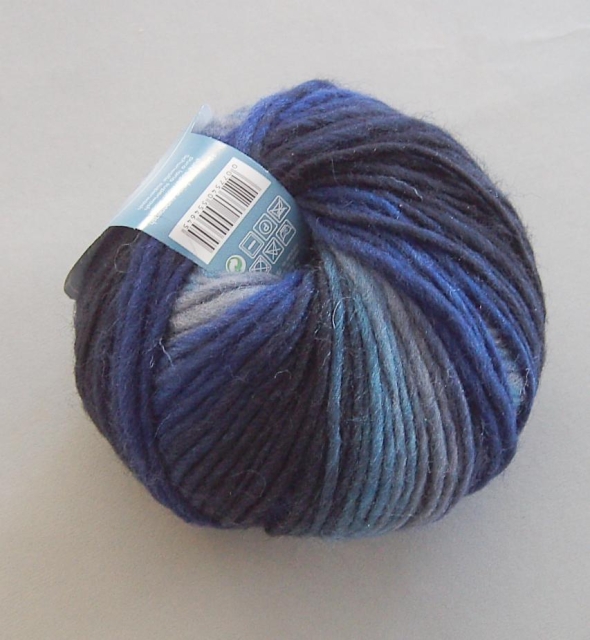 DMC Victoria 50 Gramm Schurwolle blau-grau meliert