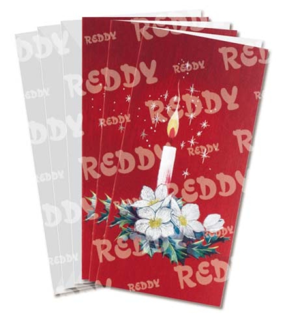 Reddy Cards Metallgravur Doppelkarte Motiv Kerze