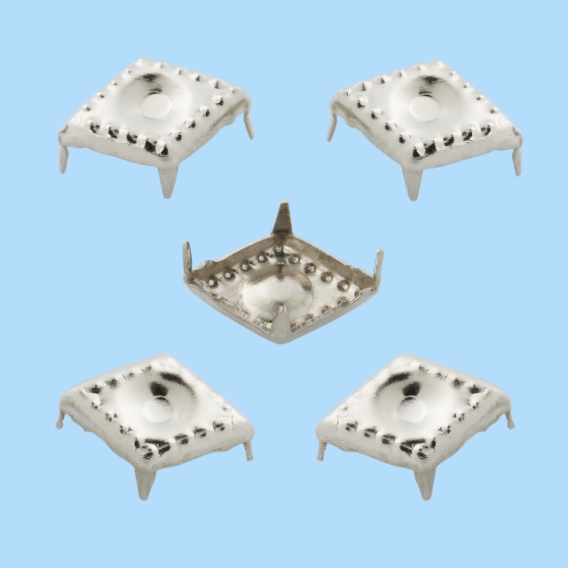 Schmuck-Nieten IX 10 x 7 mm silberfarben