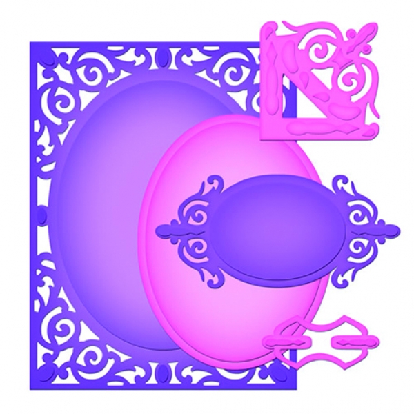 Prägeschablone Card Creator Nestabilitie A2 Filligree Delight