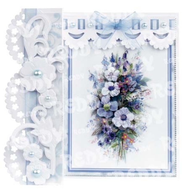 Romantische Faltkarten Blumenbouquets