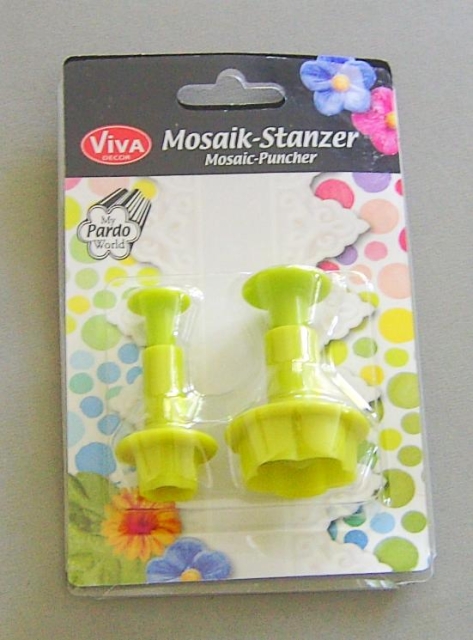 VIVA Decor Patchy Mosaik Stanzer Blume 2 Stück