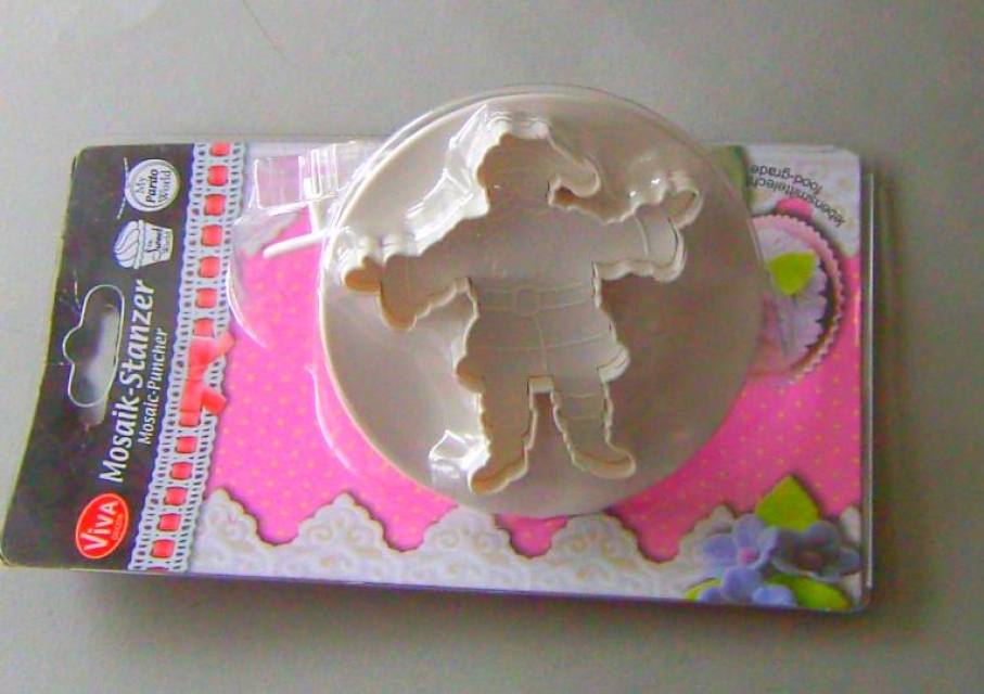 VIVA Decor Patchy Mosaik Stanzer Weihnachtsmann 2 Stück