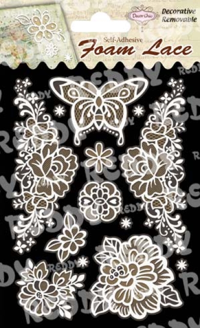 Reddy Cards 3D-Spitzen Blumen & Schmetterlinge