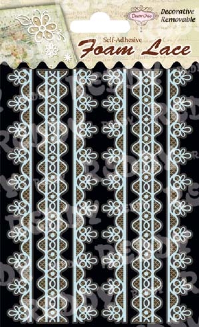 Reddy Cards 3D-Spitzen Bordüren 2 hellblau