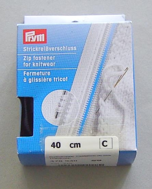 Prym Strickreißverschluß 40 cm marine