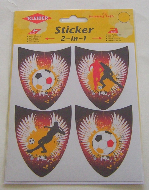 Kleiber Applikation Fußball Sticker 2 in 1
