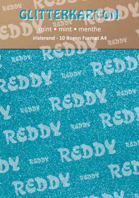 Reddy Cards Glitterkarton 1 Bogen A4 mint