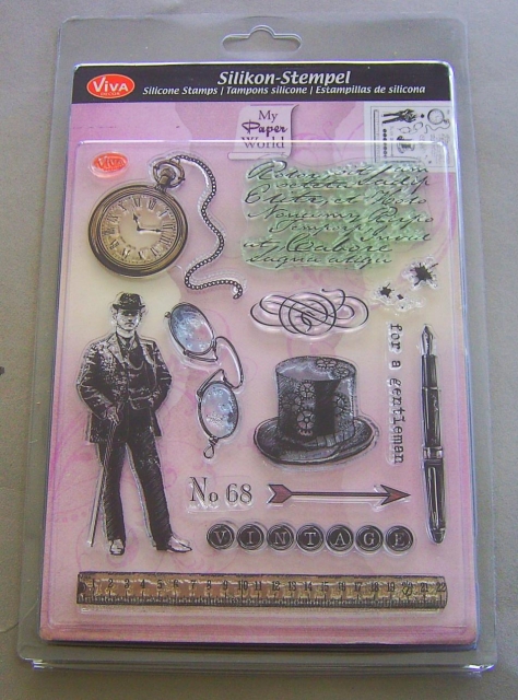 VIVA Decor Transparente Silikon-Stempel Gentleman