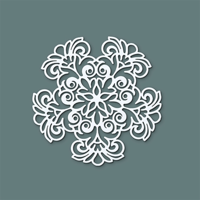 Stencils Ornament 1-teilig 14 cm Durchschnitt